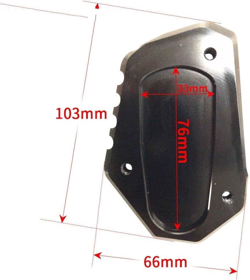 ACLIPS Motorcycle Side Stand pad for Suzuki VStrom 1000 DL1000 V-Strom 1000XT 2014-2019 2016 2017 2020 Motorcycle Kickstand Foot Side Stand