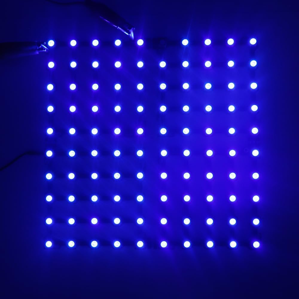 Treedix WS2812B 5050 RGB LED tablero de luz LED Kit de luz LED DIY cuadrado LED digital direccionable individualmente 5x5x5 para niños y