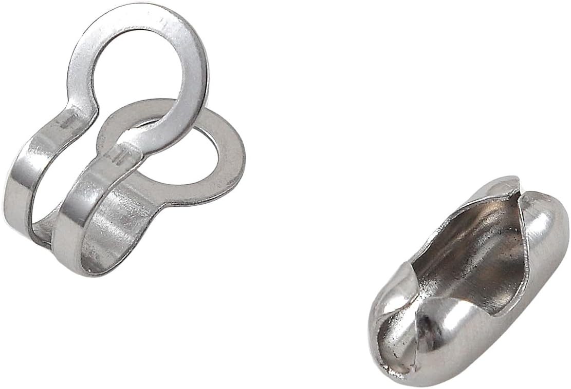 Tangyinrd Cadena de tracción para ventilador de techo de 196 pulgadas, extensión de cadenas de cuentas, extensores de cadena ligera, acero