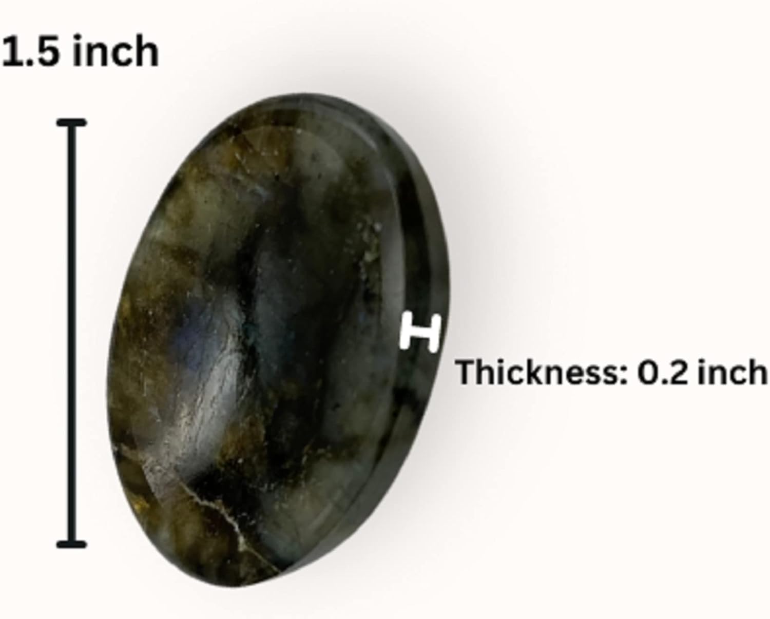 Piedras metafísicas para el pulgar, piedras preciosas de cristal curativo para reiki, para hombres y mujeres, regalo FENG Shui, energía positiva,