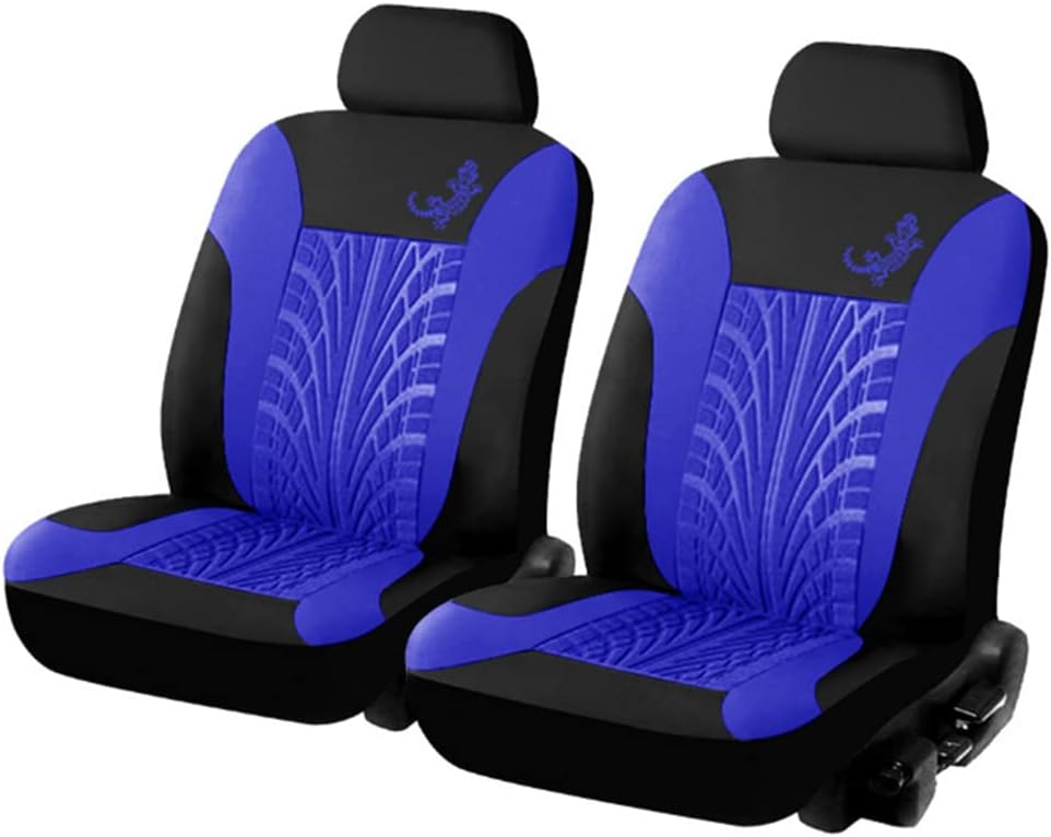 Alfombrillas de coche para Mazda 2 Mazda2 2007-2019, fundas de asiento azules para sedán, camión, SUV, 1 juego de fundas de asiento de tela de