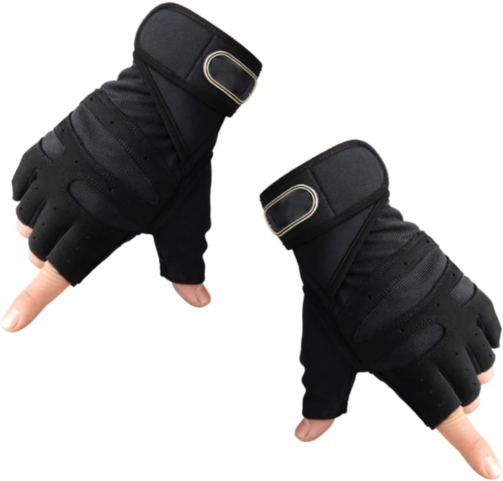 BESPORTBLE 3 Pairs Sports Gloves Exercise Gloves Gym Gloves Up Gloves Guantes para Gym Hombre Mens Glives Half-Finger Gloves Training Gloves Fitness
