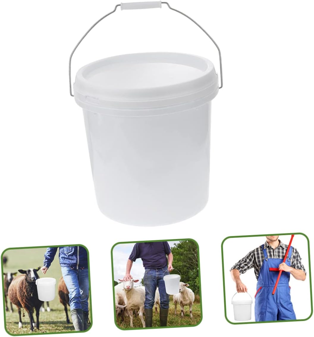 Garneck Cubo de arena de plástico para alimentos de cubo vacío 2pcs