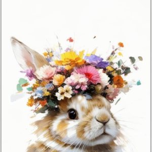 Zomyto Póster único de decoración de pared de conejo, divertido arte de pared, decoración del hogar, letreros de lata creativos, decoración de Zomyto Póster único de decoración de pared de conejo, divertido arte de pared, decoración del hogar, letreros de lata creativos, decoración de