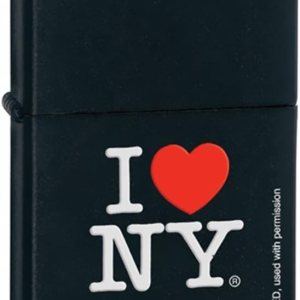 Zippo Encendedor de bolsillo negro I Love NY Zippo Encendedor de bolsillo negro I Love NY