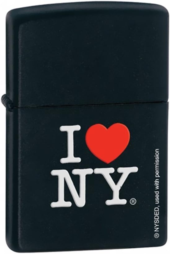 Zippo Encendedor de bolsillo negro I Love NY