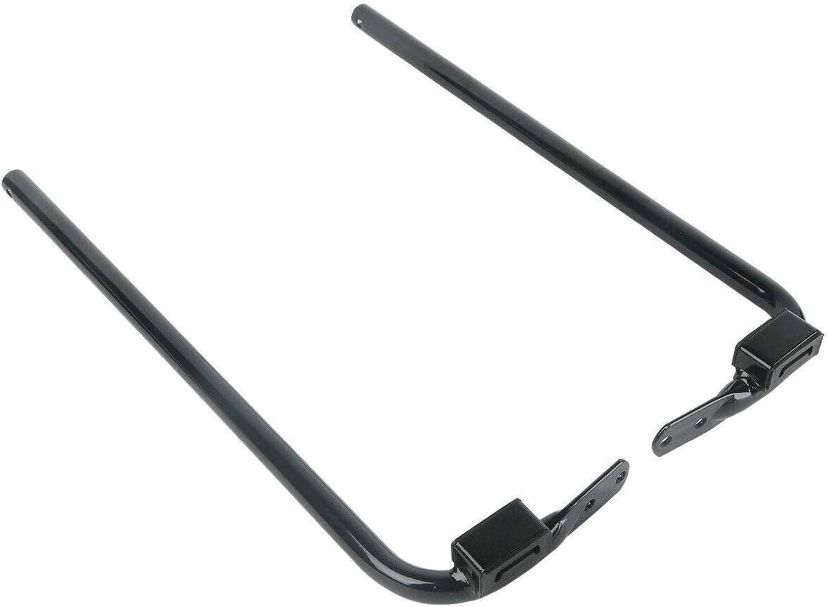TCT-MT – Soporte de soporte para alforja para Harley Touring FLHR y FLHT 1997-2008, FLHTCUSE 06-’08 modelos FLTR ’98-’08, negro y cromado (repuesto