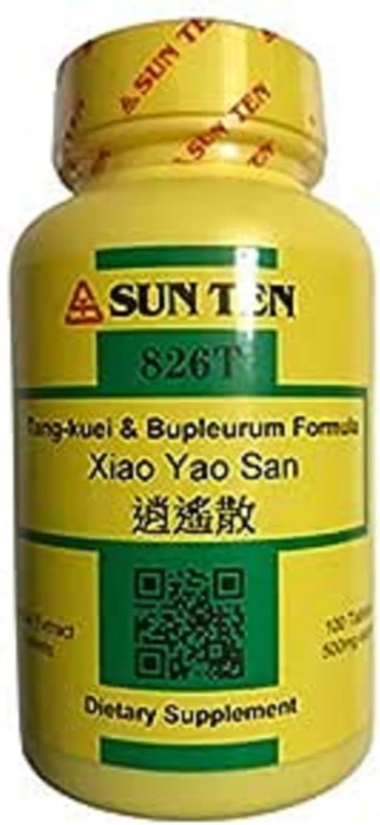 Sun Ten -Tang-Kuei & Fórmula Bupleurum, 100 tabletas de 500 mg cada uno, 826T Xiao Yao San