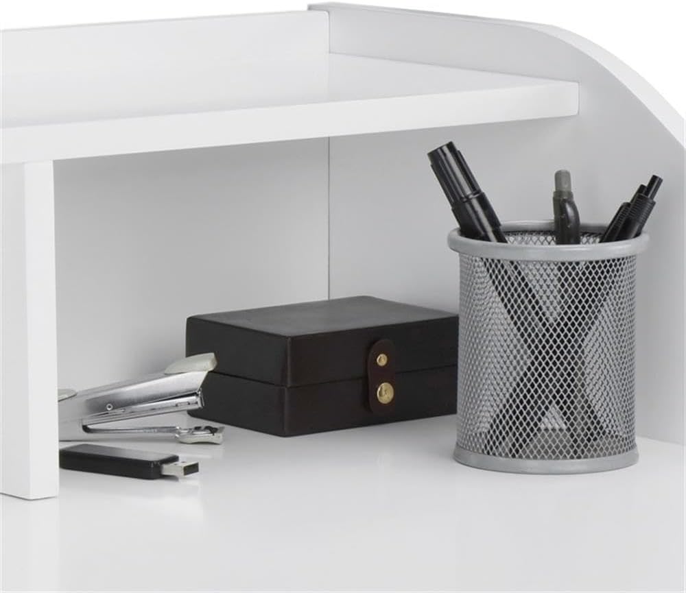 Alton – Escritorio para computadora de escritura, estación de trabajo para computadora portátil, mesa de estudio simple retro para oficina en casa,