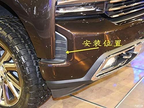 Accesorios para Chevrolet Silverado 2019-2020 2021 cromo delantero antiniebla marco cubierta 2 piezas