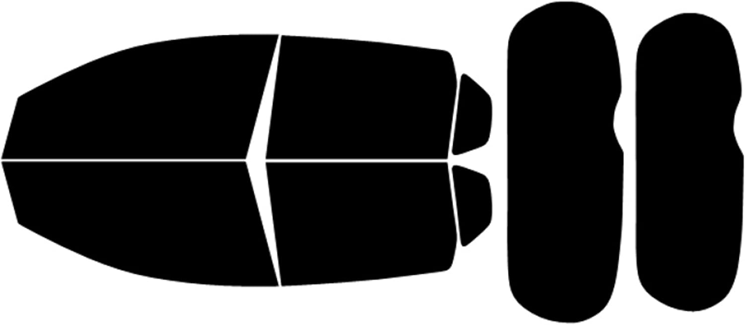 Tinte precortado para ventanas compatible con Chevrolet Aveo 4 puertas 2009-2011, 5% todas las ventanas laterales y traseras