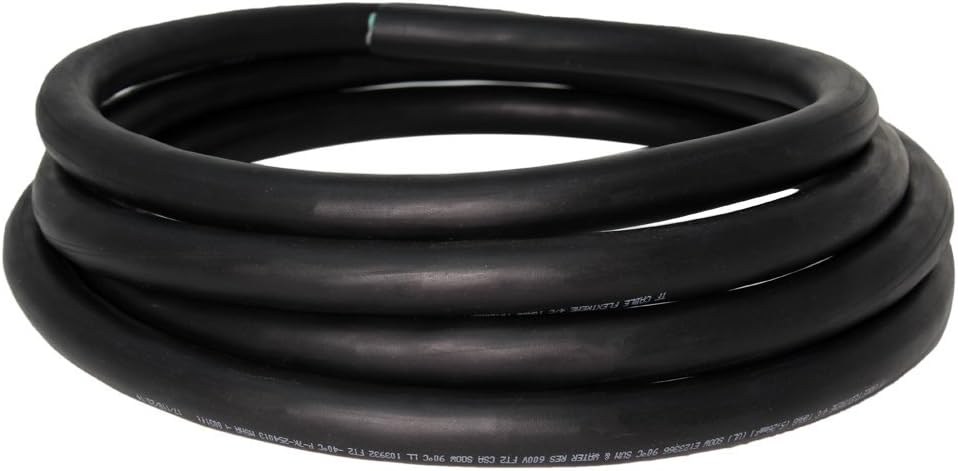 Cable a granel 104 de 30 pies – Chaqueta SOOW, 30 amperios, 4 cables, 600 V – Resistente al agua y al aceite IBX-6227