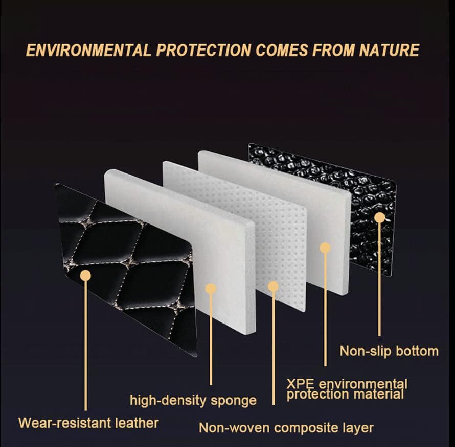 NGUMMS Tapetes para piso de automóvil, protección específica para todo tipo de clima, compatible con la mayoría del 98% de los autos, SUV (negro)