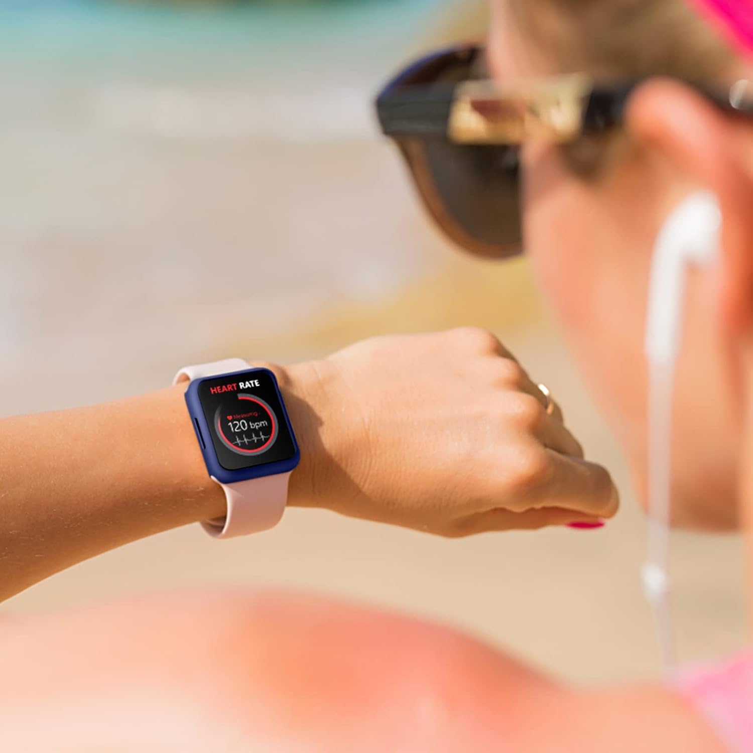 Funda para Apple Watch sin protector de pantalla 1.614in Series 78 de TPU suave y flexible, ultradelgada, ligera, parachoques protector para iWatch