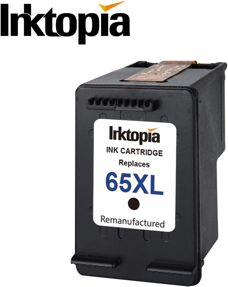 Inktopia Repuesto remanufacturado para cartuchos de tinta HP 65 65XL N9K04AN, chip actualizado de alto rendimiento, trabajo con impresora HP Envy