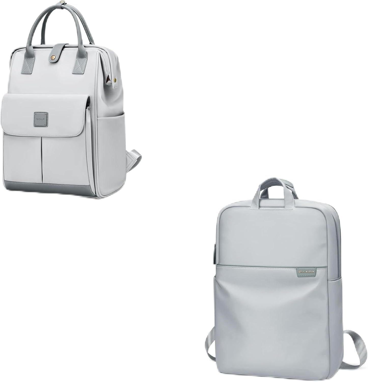 Mochila para laptop para mujer, con asa de mano, abierta, casual, para trabajo, viajes, mochila para libros de 15 pulgadas + mochila de viaje para
