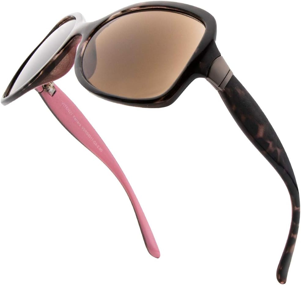 VITENZI Ferrara – Lentes de sol de lectura para mujer, lentes de sol de lectura tintados con lectores completos integrados, Ferrara