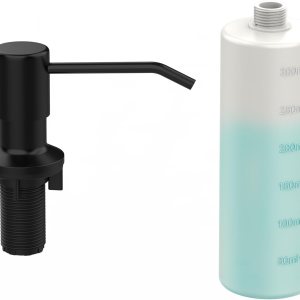 JZBRAIN Dispensador de jabón integrado para recambio de fregadero de cocina de The Top Bar Fregadero de encimera, dispensador de jabón para platos, JZBRAIN Dispensador de jabón integrado para recambio de fregadero de cocina de The Top Bar Fregadero de encimera, dispensador de jabón para platos,