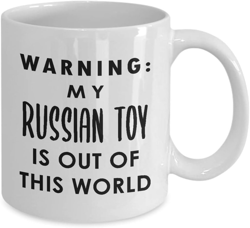Russian Toy Dog Breed Lover Coffee Mug Tea Cup – 11oz Novelty – Russkiy Toy Dog Puppy Pet Owner Funny Gag Themed Gifts Idea – Warning Out of This
