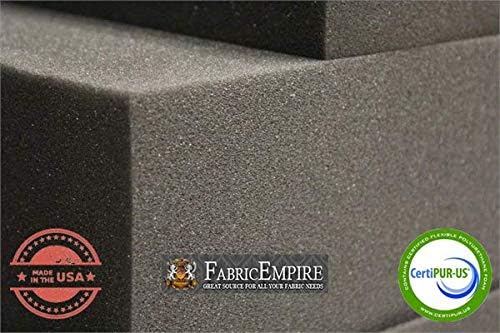 Fabric Empire Cojín de espuma de goma para tapicería de 24 x 82 pulgadas (repuesto de asiento, acolchado de espuma), fabricado en Estados Unidos