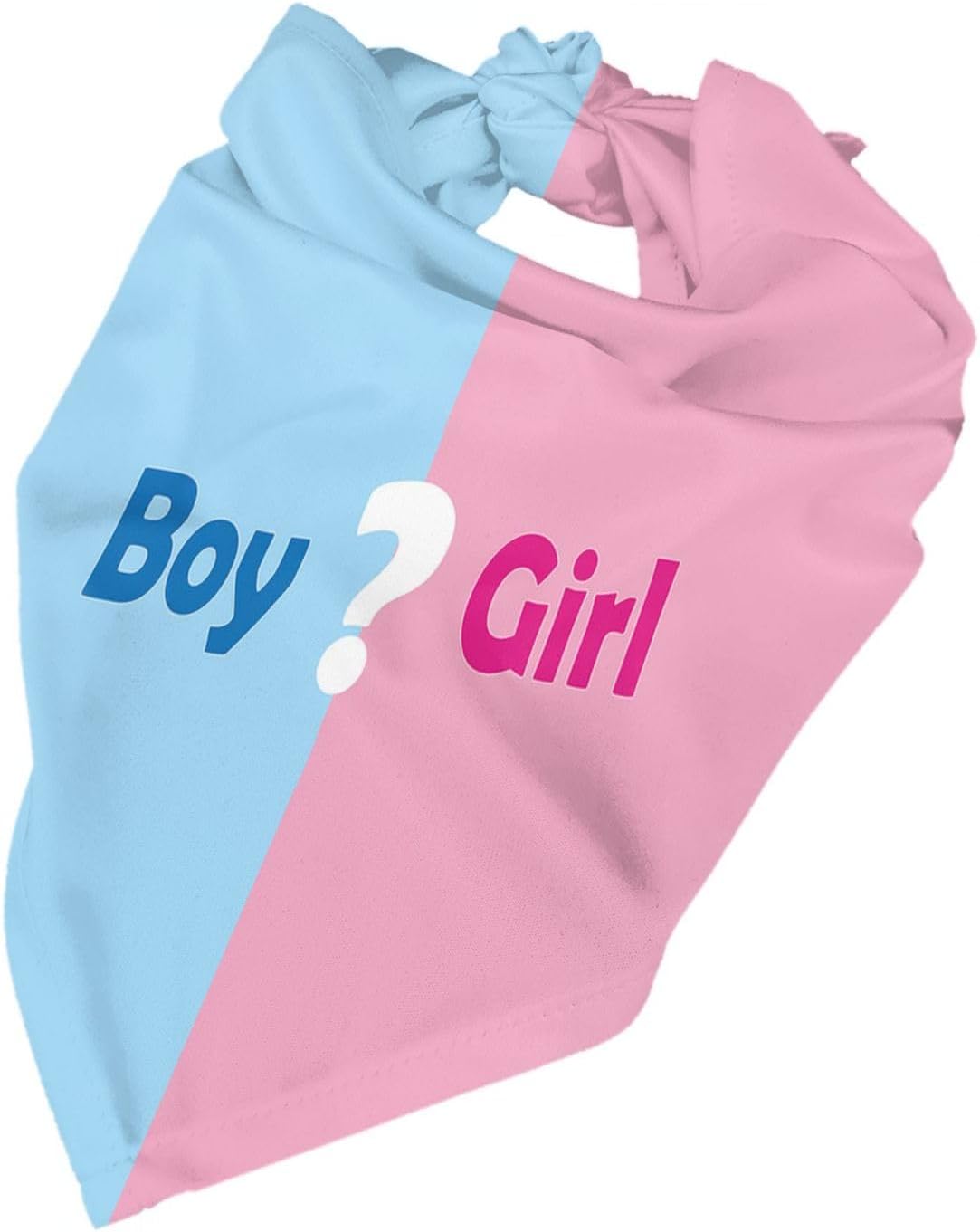 Qué será Anuncio de embarazo, bufanda triangular para mascotas, revelación de género, accesorios de fotografía de baby shower (rosa)