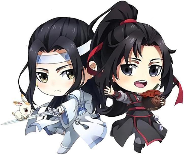 EARLFAMILY Calcomanía de coche de 5.1 pulgadas para el gran maestro del cultivo demoníaco LAN Zhan Anime Cartoon Decal Window Trunk Laptop Decor