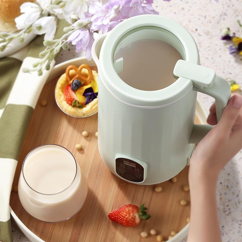 LMFUEN Máquina automática de leche de soja y nueces, 27 onzas líquidas, procesador de alimentos, pasta de arroz, jugo, licuadora caliente de