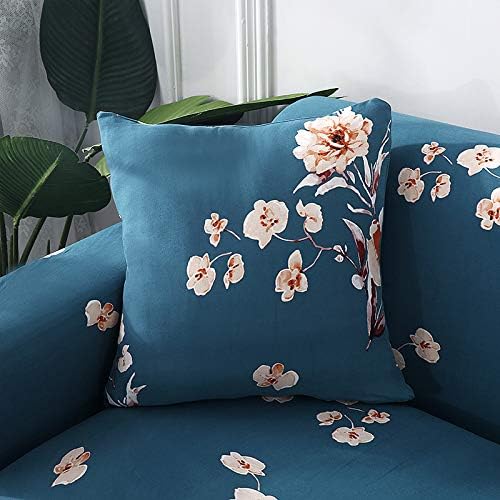 Hoobuy Funda de sofá estampada, Funda elástica para sillón, Funda de sofá para sillón de 3 plazas con dos fundas de almohada gratis 11# (3