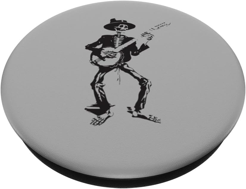 Banjo bailando esqueleto Bluegrass Festival de música PopSockets intercambiables PopGrip