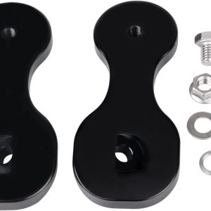 Adaptador de soportes de espejo retrovisor de motocicleta negro compatible con Harley Touring Batwing Bagger Electra Glide Street Glide Tri Glide Adaptador de soportes de espejo retrovisor de motocicleta negro compatible con Harley Touring Batwing Bagger Electra Glide Street Glide Tri Glide