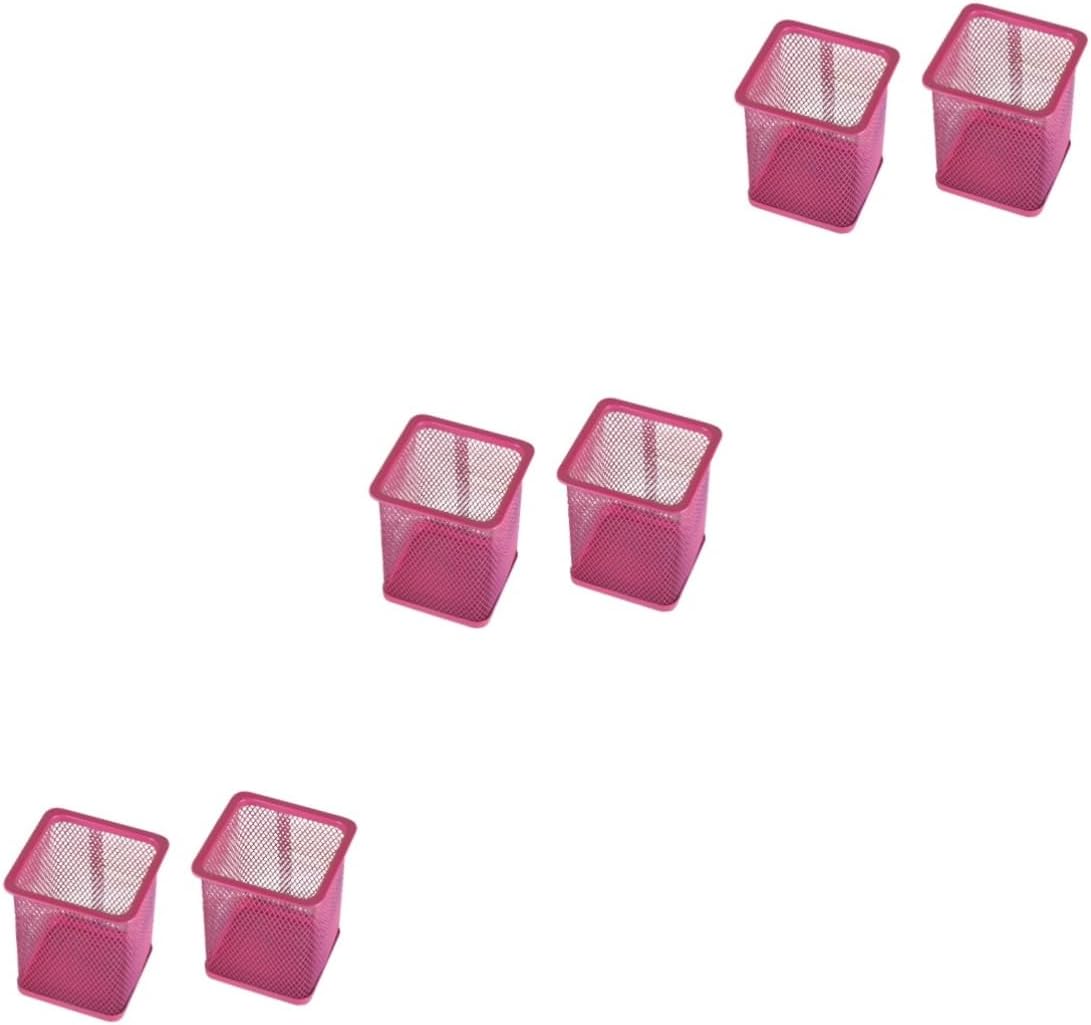 STOBOK 6 piezas de soporte para pinceles de arte, portalápices, tazas, bolígrafos, recipiente, organizador de lápices, organizador de bolígrafos