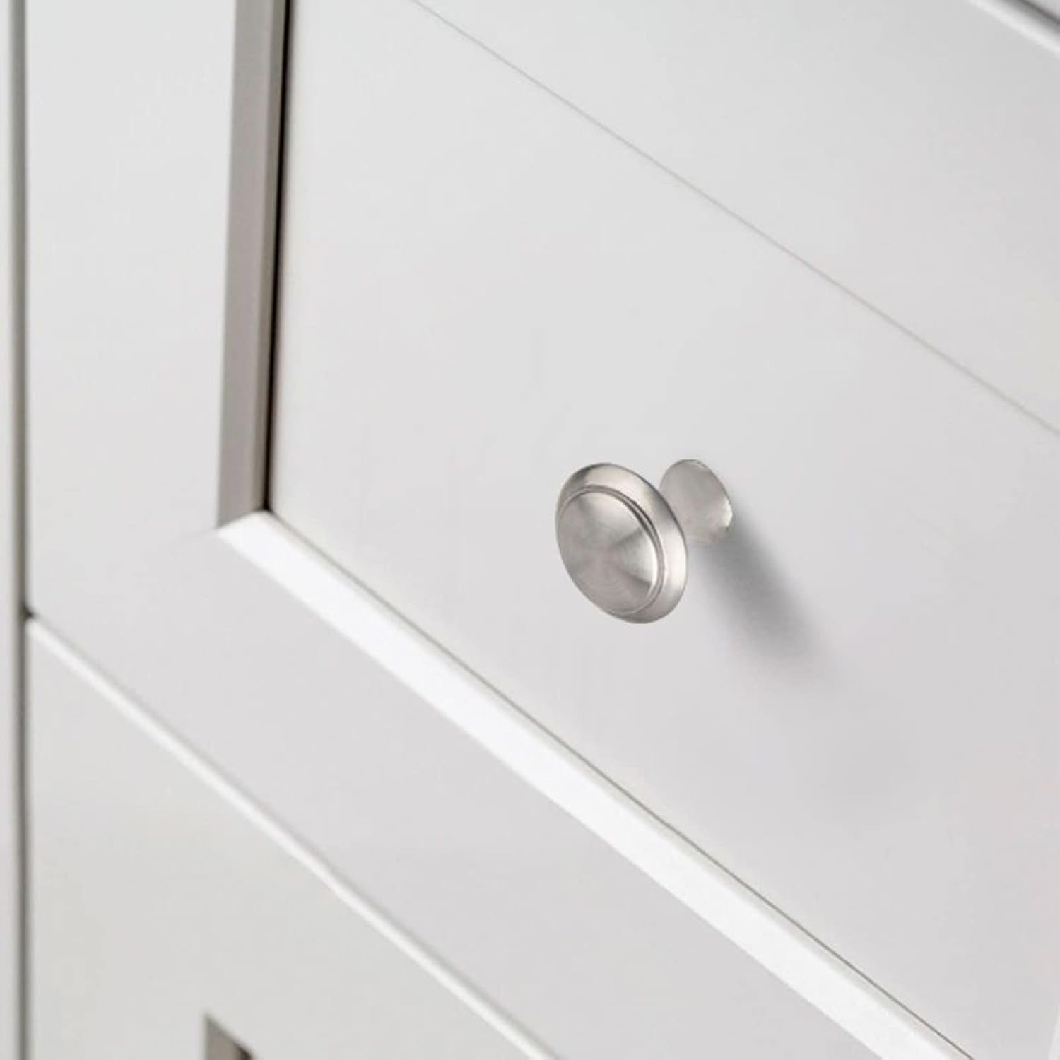 4 pomos de puerta de armario, pomo de puerta de cajón de armario para muebles de cocina, perilla de gabinete de acero inoxidable con tornillos, gris