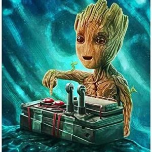 BETTER SELECTION Kits de arte de diamantes 5D para adultos, lindo Groot Baby Groot Sweet Groot Kit de bordado de diamantes de taladro completo para BETTER SELECTION Kits de arte de diamantes 5D para adultos, lindo Groot Baby Groot Sweet Groot Kit de bordado de diamantes de taladro completo para