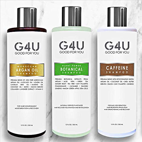 G4U Acondicionador de cabello natural y sin sulfato para hombres y mujeres. Para todo tipo de cabello, dañado, seco, tratado con color. Ingredientes