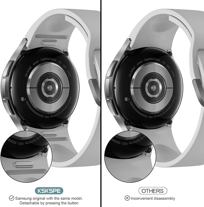 Correas de un solo clic compatibles con Samsung Galaxy Watch 6 Band 1.732 in 1.732 in 1.732 in, Galaxy Watch 6 Classic 1.693 in 1.850 in, correa de