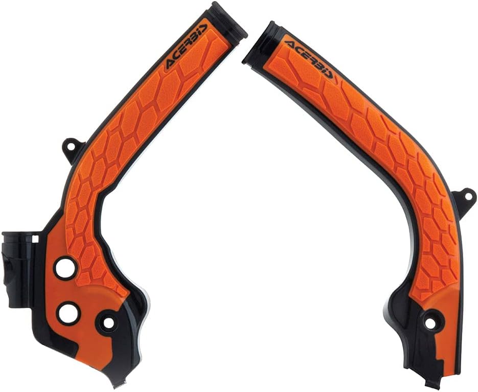 Acerbis X-Grip Protectores de cuadro negro16 KTM naranja para KTM 150 SX 2016-2018