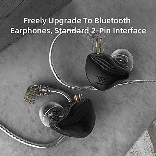 Auriculares con cable, auriculares intraurales, auriculares con cable con micrófono, auriculares con cancelación de ruido con cable KZ ZEX (oro rosa)