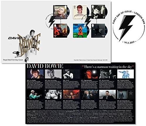 D. Bowie Six – Sellos postales coleccionables para el primer día Royal Mail