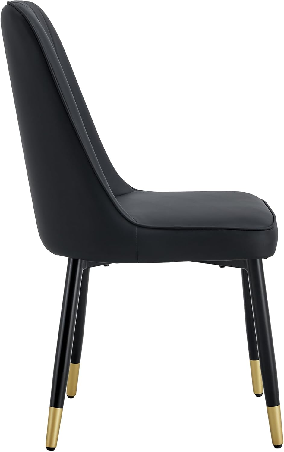 SSLine Sillas de comedor de piel sintética, sillas de comedor tapizadas, modernas de mediados de siglo, sillas de comedor de cocina sin brazos,