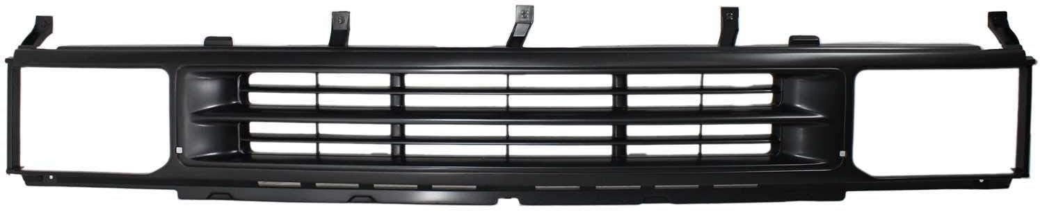 Evan-Fischer – Conjunto de rejilla compatible con Nissan Pathfinder 1990-1995 de plástico pintado negro carcasa e inserto