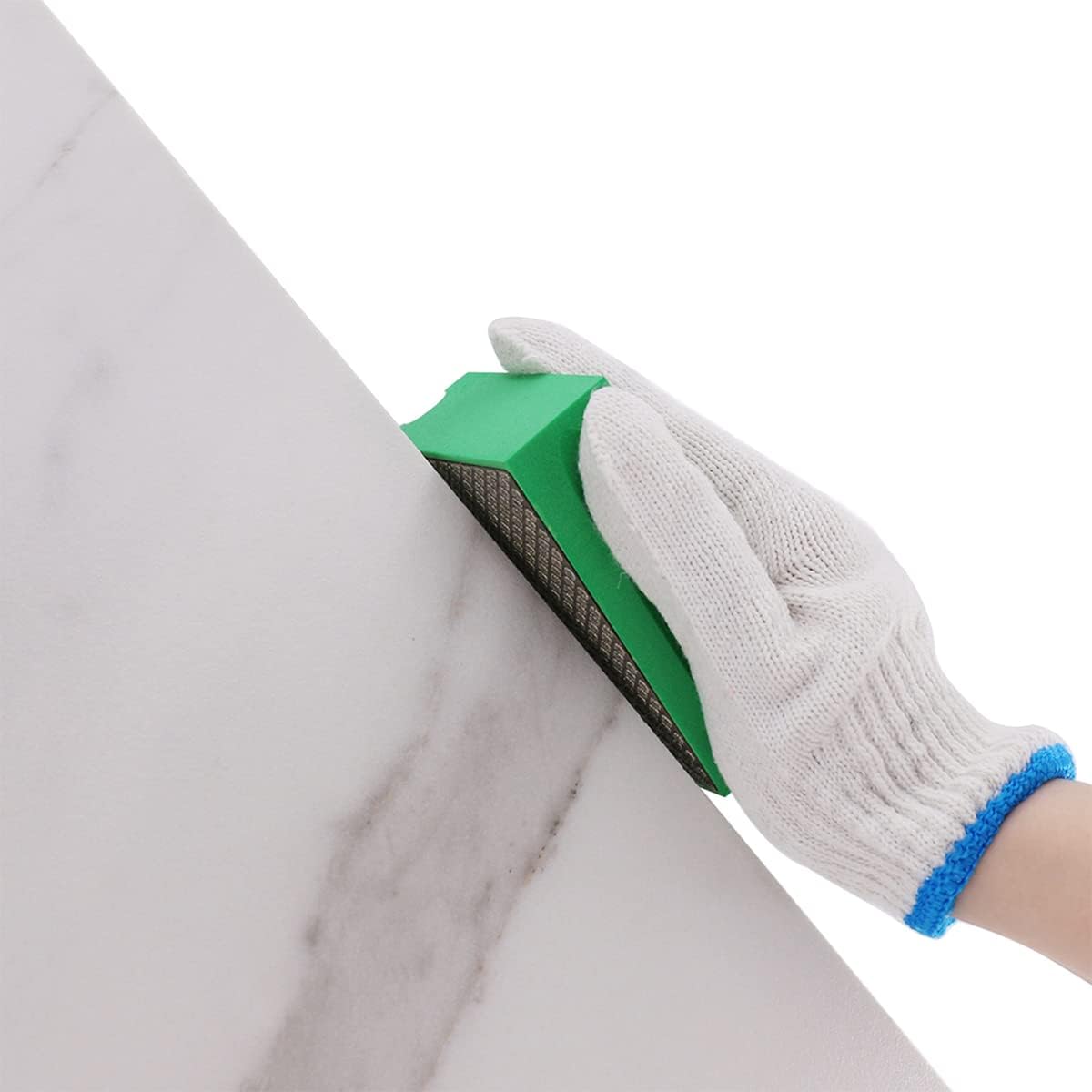 HOMESOM Almohadillas de pulido a mano de diamante galvanizado Almohadilla de pulido de vidrio de grano Piedra Mármol Cerámica Mano DIY Herramienta 4