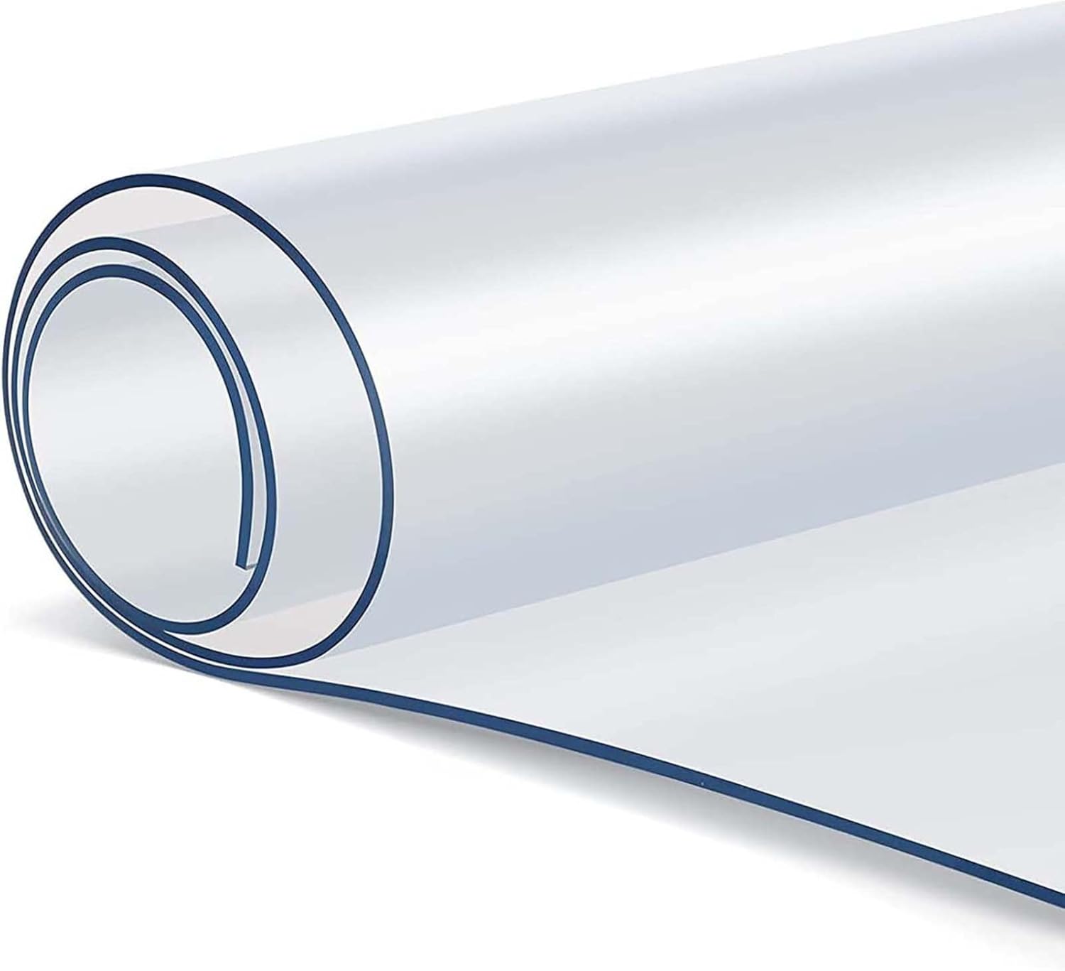 Protector de mantel de plástico transparente, almohadilla impermeable para escritorio de oficina, tapete de protección de mesa de comedor de café