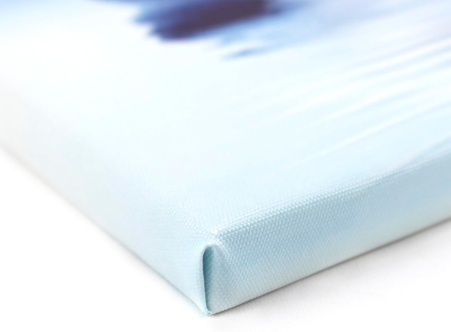EOBTAIN Lienzo de flores blancas zen, arte de pared, diseño floral y mariposa azul sobre piedra, cuadro moderno enmarcado para yoga, spa, pintura