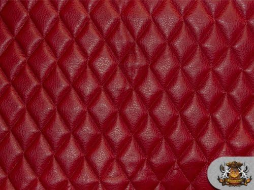 Tela de espuma acolchada de vinilo Ford Maroon con tapicería de espuma de 38″