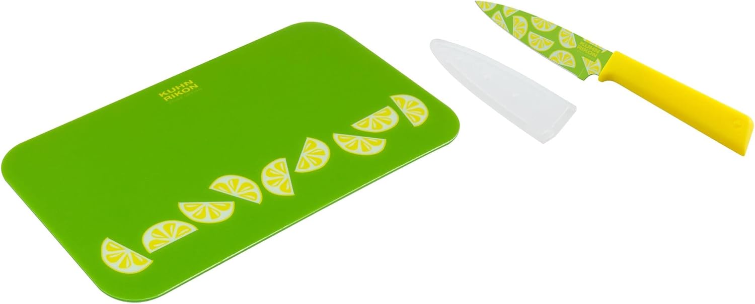 Kuhn Rikon Tabla de cortar y cuchillo de cítricos