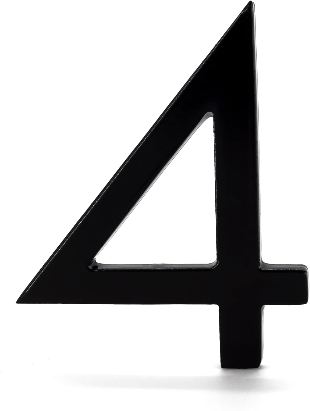 Montague Metal Products MHN-12-F-BK1-4 – Números de casa modernos flotantes o planos de aluminio negro de 12 pulgadas, 12 pulgadas
