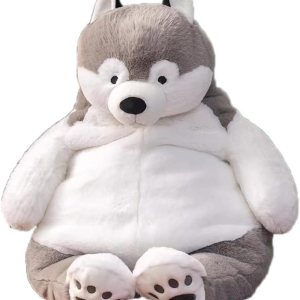 Souriant Peluche de Husky suave, regalo para niños y niñas, cumpleaños, Pascua, Navidad, decoración de felpa, abrazos, cojín. Serie de zoológico de Souriant Peluche de Husky suave, regalo para niños y niñas, cumpleaños, Pascua, Navidad, decoración de felpa, abrazos, cojín. Serie de zoológico de
