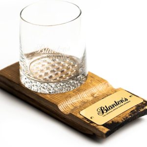 Blanton’s Posavasos de puros de madera con vidrio antiguo Blanton’s Posavasos de puros de madera con vidrio antiguo