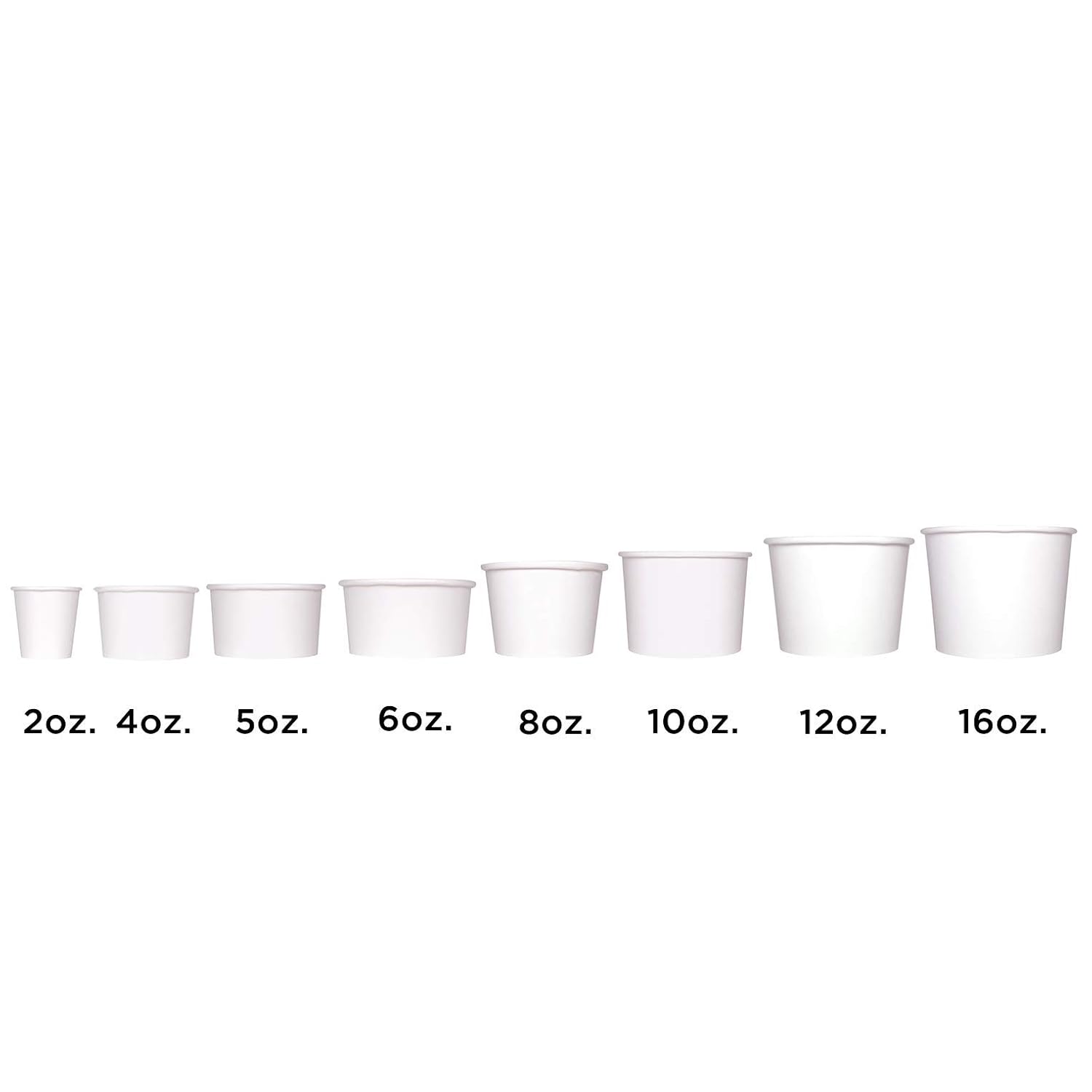 KARAT 28oz doble Poly container-142mm de alimentos, 600pcs (yogur contenedor de papel fríocaliente blanco) c-kdp28W
