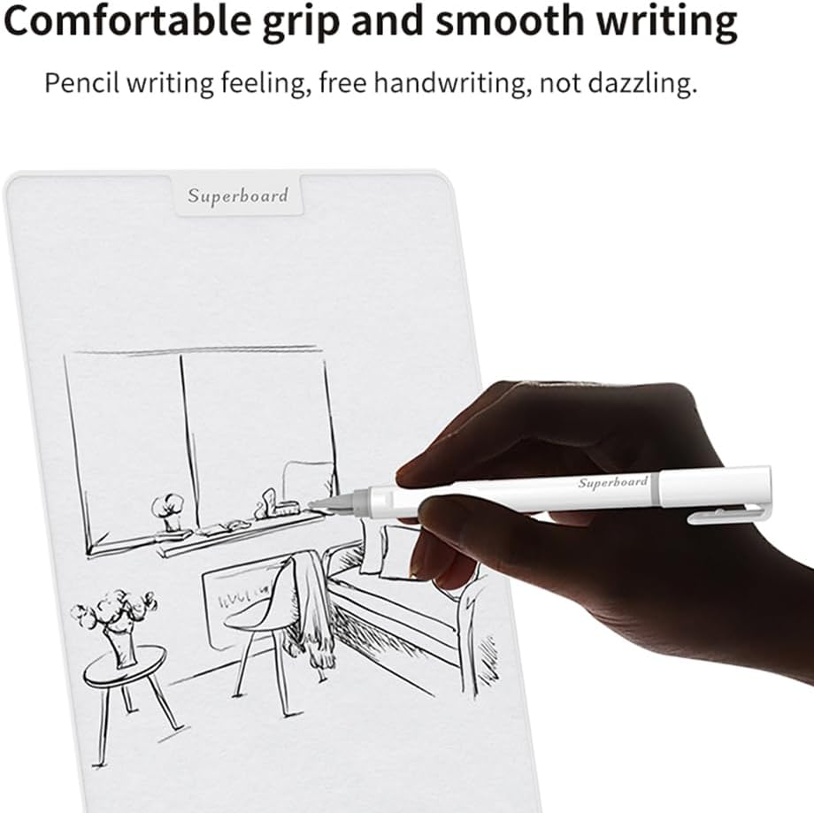 Tableta de escritura magnética de 15 pulgadas, tablero de dibujo borrable con imanes, tablero de escritura para niños y adultos en casa, escuela,